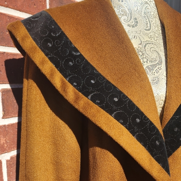 Vintage David Benjamin designer collection brown and black wool swing jacket - Picture 14 of 14